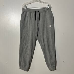 Nike Sportswear Fleece Gray Activewear Jogger Sweatpants Mens’s Size Medium